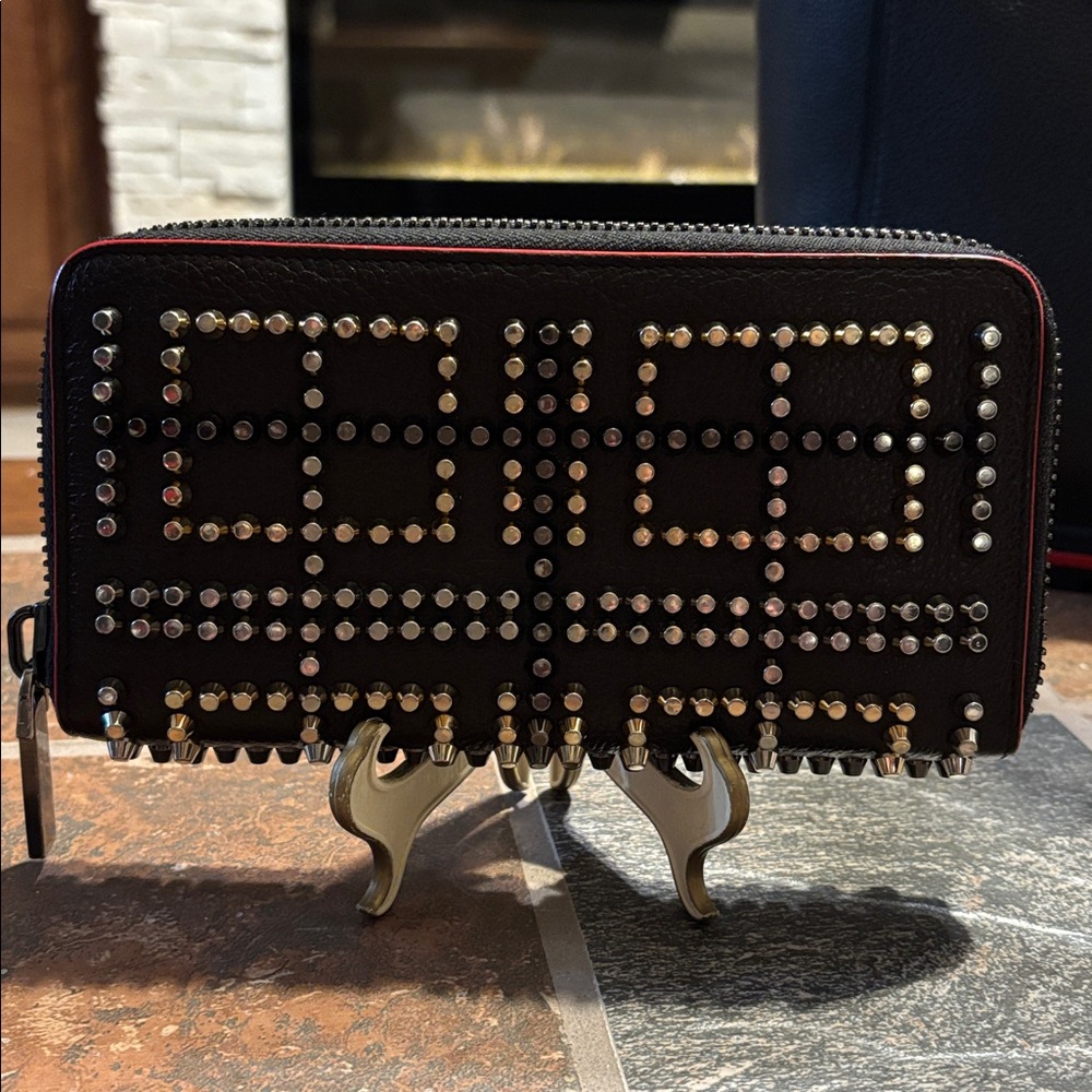 Christian Louboutin Panettone Studded Long Wallet